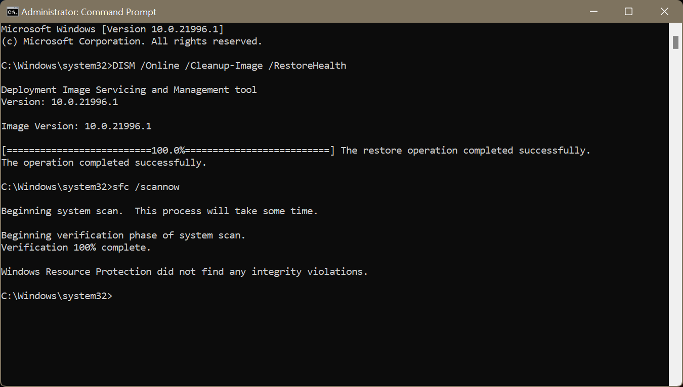CMD Window